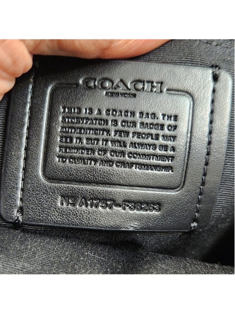 Coach Taylor Small Black Pebble Leather Backpack - Picture 8 of 15